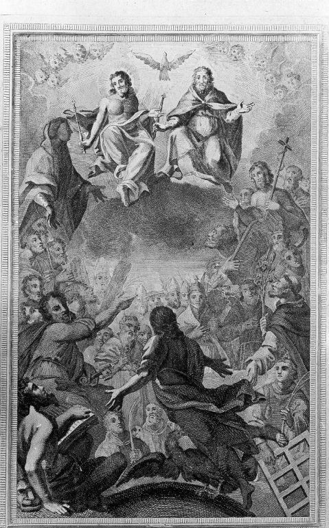 Comunione dei santi (stampa) - ambito romano (sec. XIX)