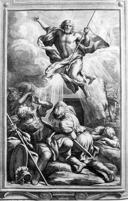 resurrezione di Cristo (stampa) di Ferri Ciro, Bloemaert Cornelius il Giovane (sec. XVII)