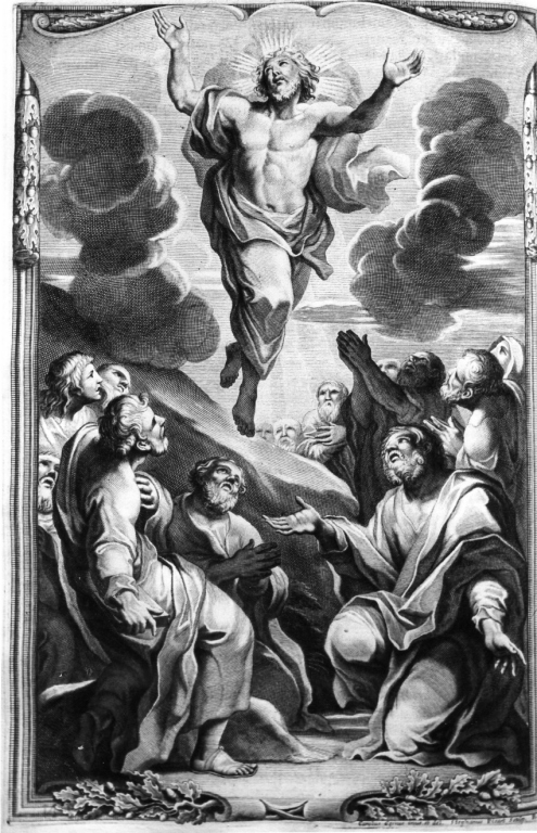 ascensione di Cristo (stampa) di Cesi Carlo, Picart Etienne (sec. XVII)