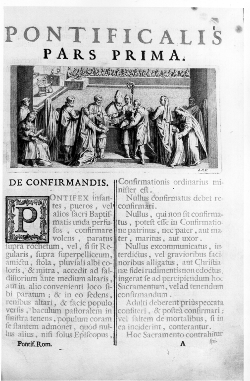 cresima (stampa) di Rossi Andrea (sec. XVIII)