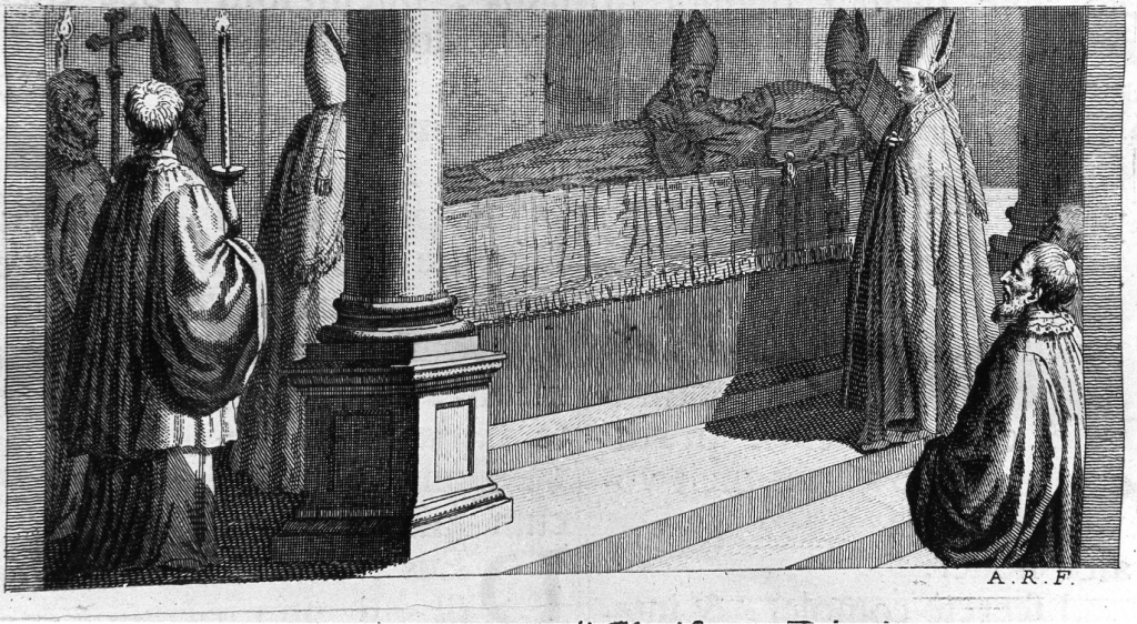 l'ufficio solenne dopo la messa per i defunti (stampa) di Rossi Andrea (sec. XVIII)