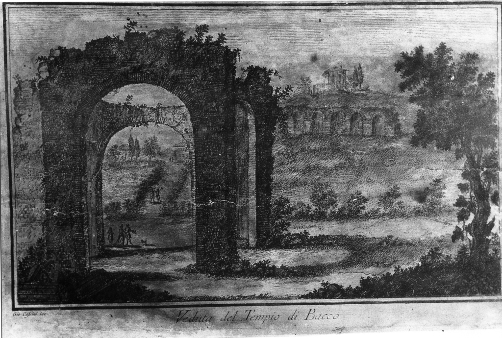 Tempio di Bacco (stampa, serie) di Cassini Giovanni Maria (sec. XVIII)