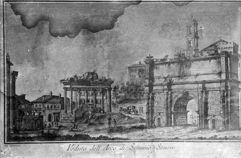 Arco di Settimio Severo (stampa, serie) di Cassini Giovanni Maria (sec. XVIII)