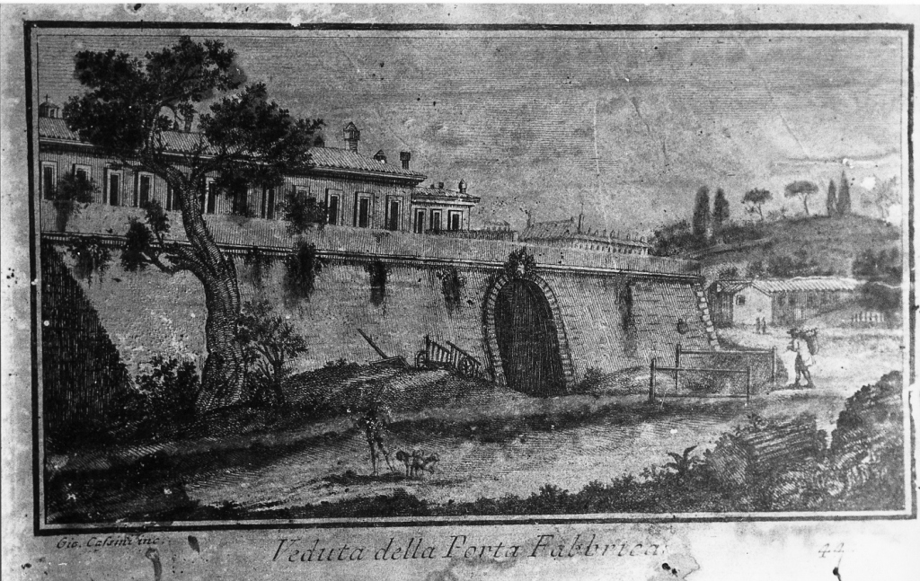 Porta Fabbrica (stampa, serie) di Cassini Giovanni Maria (sec. XVIII)