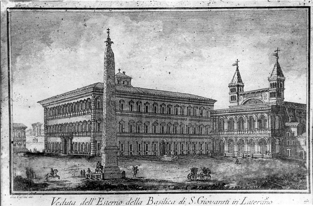 Basilica di S. Giovanni in Laterano (stampa, serie) di Cassini Giovanni Maria (sec. XVIII)