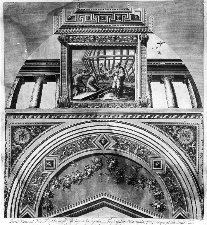 La costruzione dell'Arca (stampa, serie) - ambito italiano (sec. XVIII)