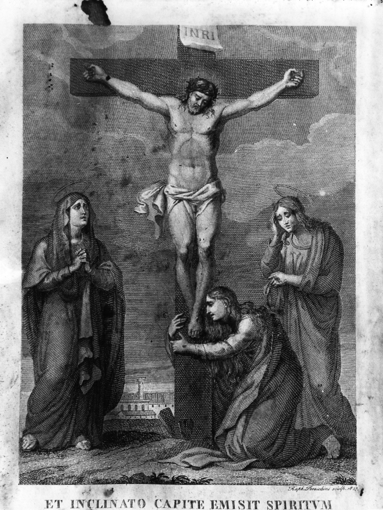 Cristo crocifisso (stampa) di Persichini Raffaello (sec. XIX)