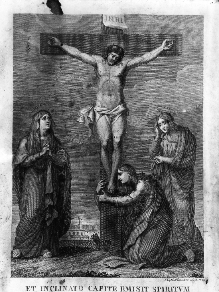 Cristo crocifisso (stampa) di Persichini Raffaello (sec. XIX)
