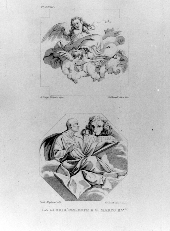 San Marco Evangelista (stampa, serie) di Canuti Gaetano, Valesio Giovanni Luigi, Massari Lucio (sec. XIX)