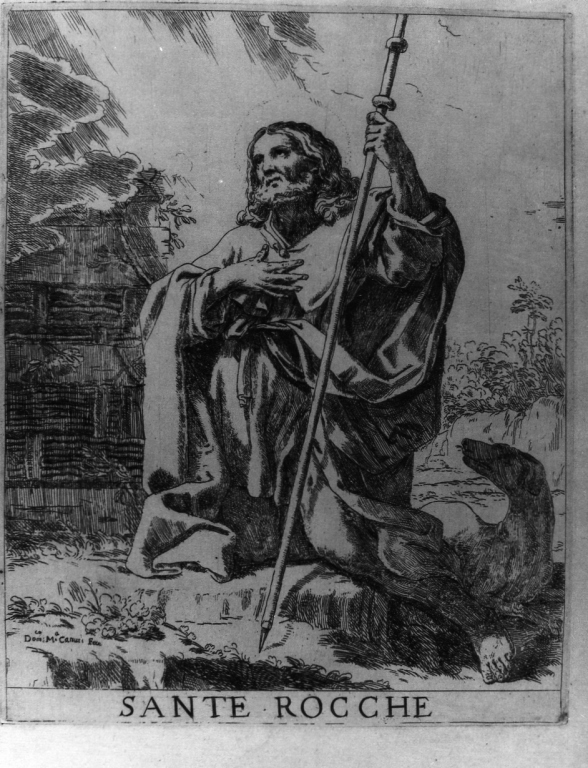 San Rocco (stampa) di Canuti Domenico Maria (sec. XVII)