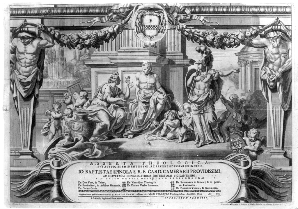 ASSERTA THEOLOGICA .., Tesi (stampa) di Dorigny Nicolas (sec. XVIII)