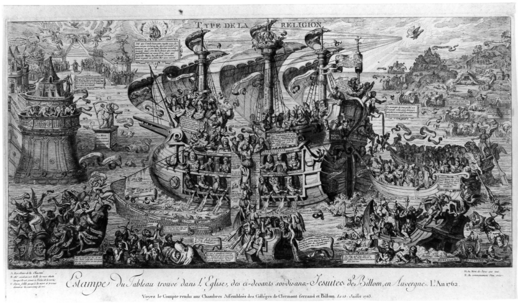 TYPE DE LA RELIGION, allegoria della Chiesa (stampa) - ambito francese (sec. XVIII)