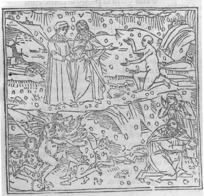 Divina Commedia, Inferno, canto VI (stampa smarginata) - ambito italiano (sec. XV)