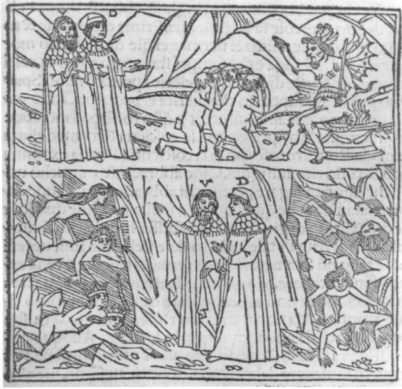 Divina Commedia, Inferno, canto V (stampa smarginata) - ambito italiano (sec. XV)