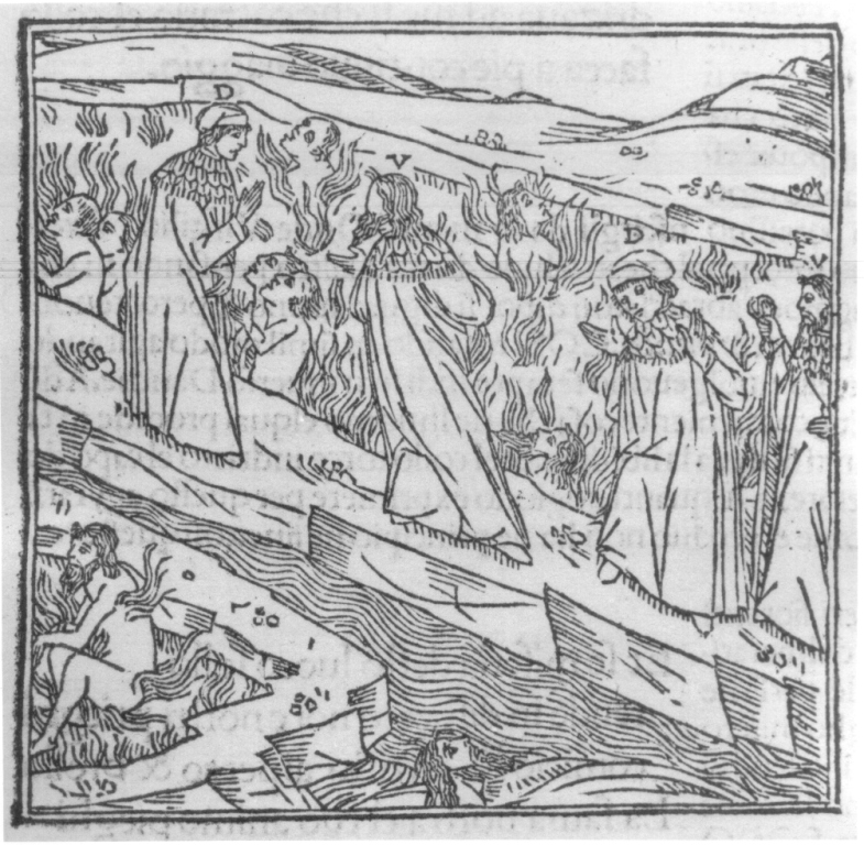 Divina Commedia, Inferno, canto XVI (stampa smarginata) - ambito italiano (sec. XV)