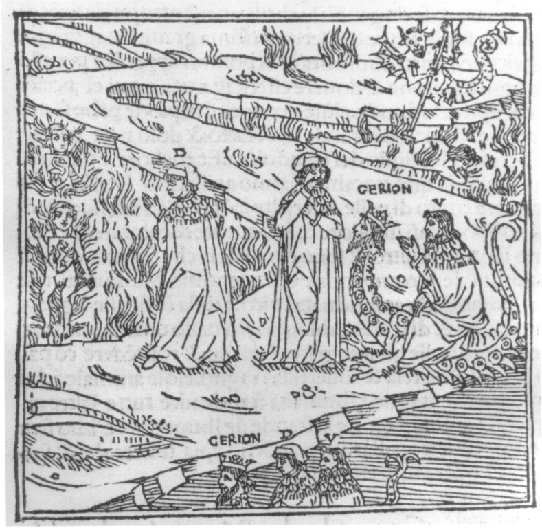 Divina Commedia, Inferno, canto XVII (stampa smarginata) - ambito italiano (sec. XV)