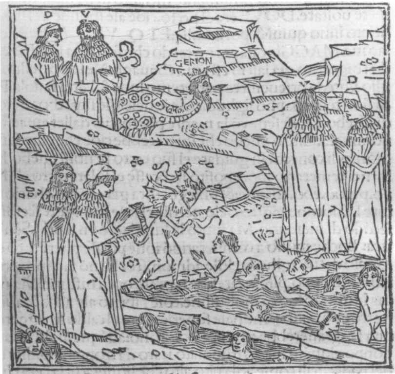 Divina Commedia, Inferno, canto XVIII (stampa smarginata) - ambito italiano (sec. XV)