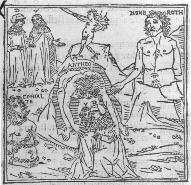 Divina Commedia, Inferno, canto XXXI (stampa smarginata) - ambito italiano (sec. XV)