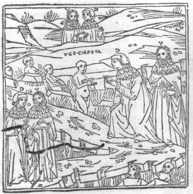 Divina Commedia, Purgatorio, canto XX (stampa smarginata) - ambito italiano (sec. XV)