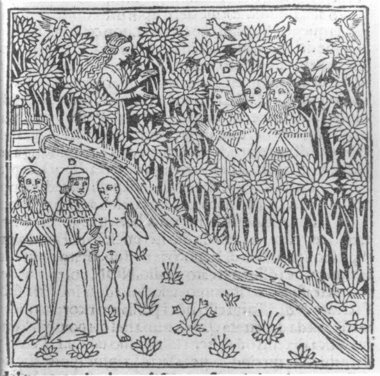 Divina Commedia, Purgatorio, canto XXVIII (stampa smarginata) - ambito italiano (sec. XV)