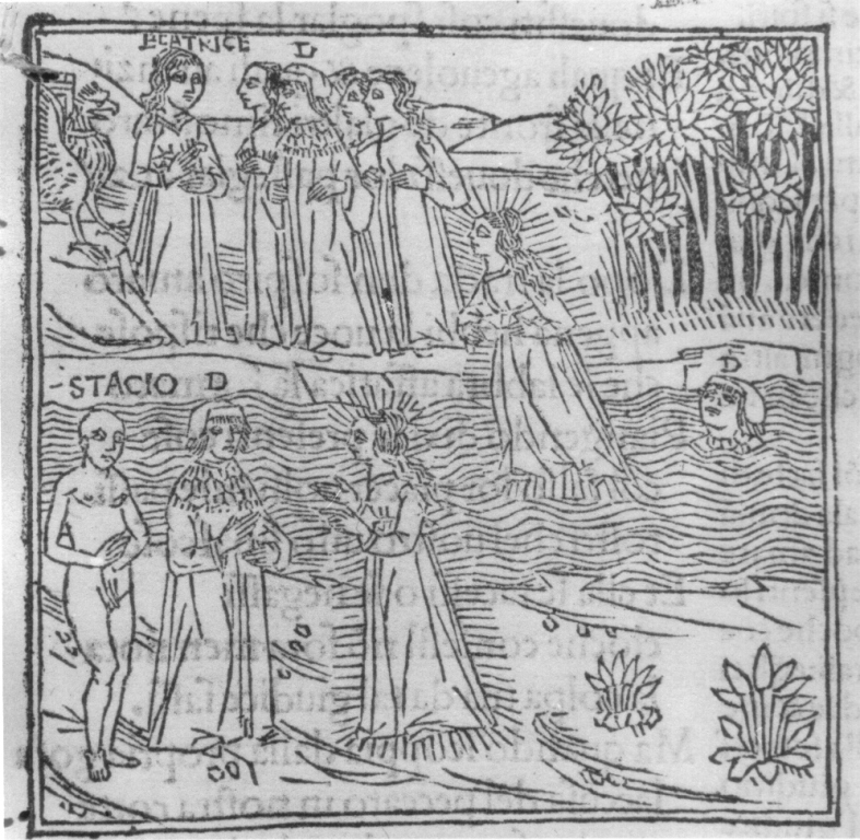 Divina Commedia, Purgatorio, canto XXXI (stampa smarginata) - ambito italiano (sec. XV)