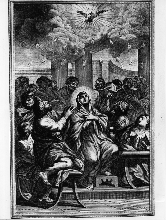 Pentecoste (stampa, elemento d'insieme) - ambito romano (sec. XIX)