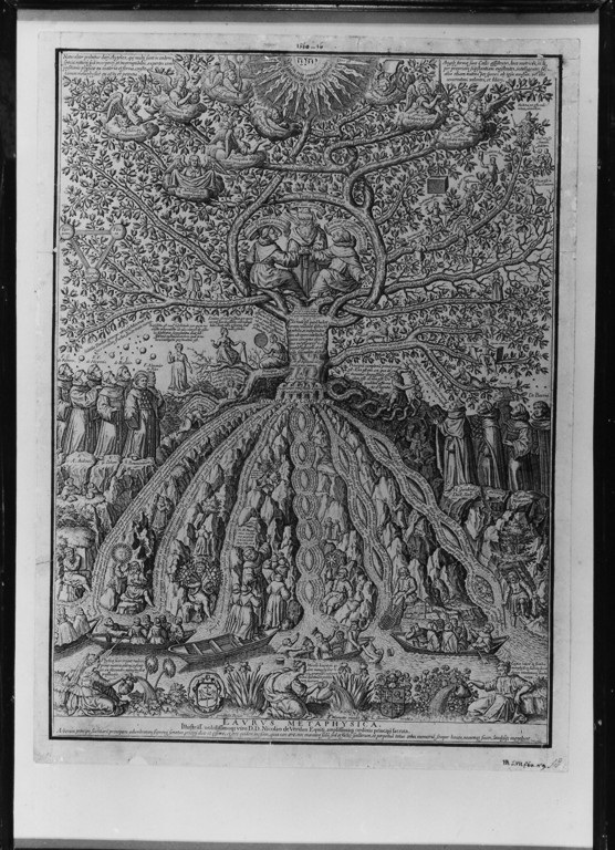 allegoria della Metafisica (stampa) di Mariette Pierre Joseph (attribuito), Gaultier (attribuito) (sec. XVI)