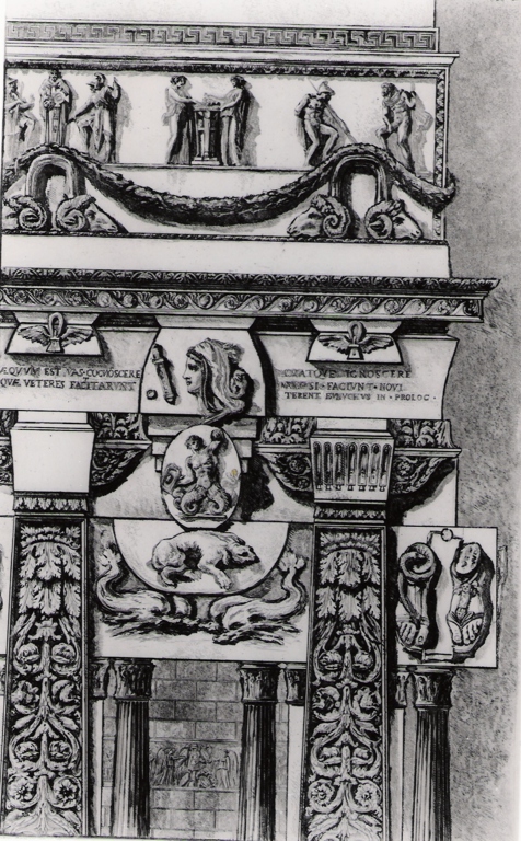 elementi architettonici (stampa) di Piranesi Giovanni Battista (prima metà sec. XX)