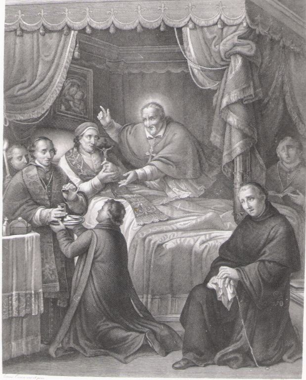 morte di Clemente XIV, morte di papa Clemente XIV (stampa) di Conca Tommaso, Sirletti Filippo (seconda metà sec. XVIII)