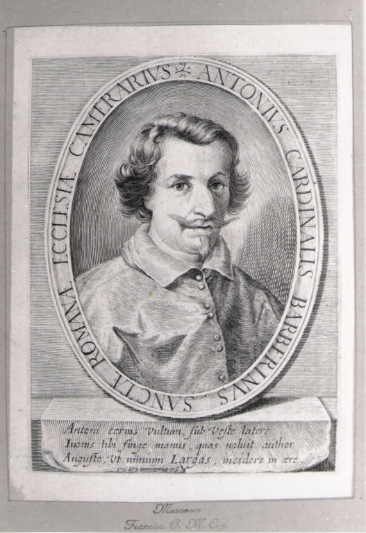 Antonius Cardinalis.., ritratto del cardinale Antonio Barberini (stampa) di Vouillemont Sebastien (metà sec. XVII)