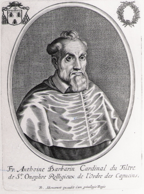 Fr. Anthoine Barbarin.., ritratto del card. Antonio Barberini (stampa) di Moncornet Balthasar (metà sec. XVII)