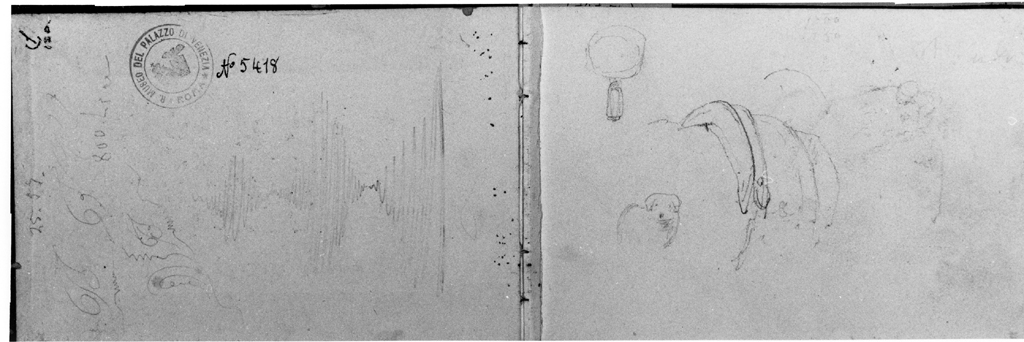 taccuino di disegni di Joris Pio (sec. XIX)