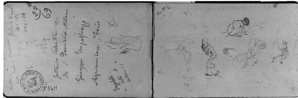 taccuino di disegni di Joris Pio (sec. XIX)