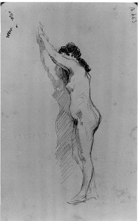 Nudo di donna (disegno) di Joris Pio (sec. XIX)