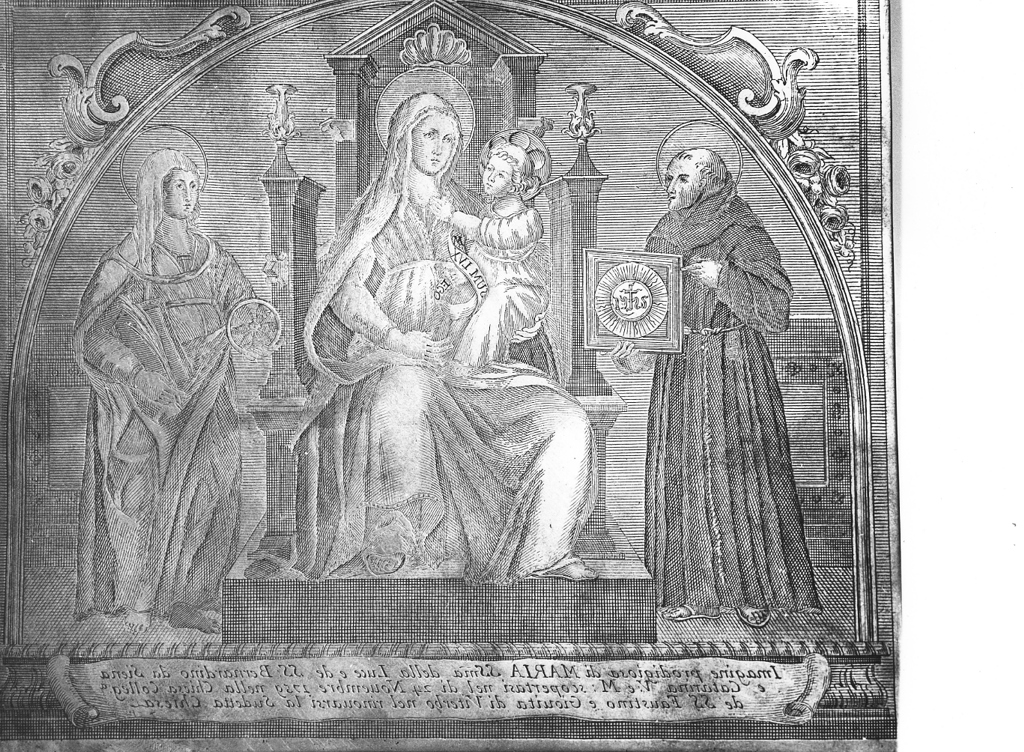 Madonna della Luce (matrice) - ambito laziale (sec. XVIII)