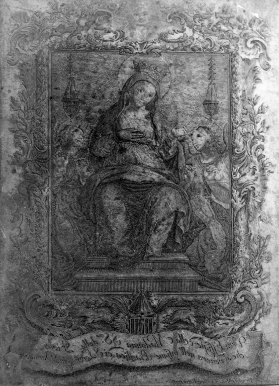Madonna delle Gioie, Madonna con angeli (matrice) di Mazzoni Francesco (sec. XVIII)