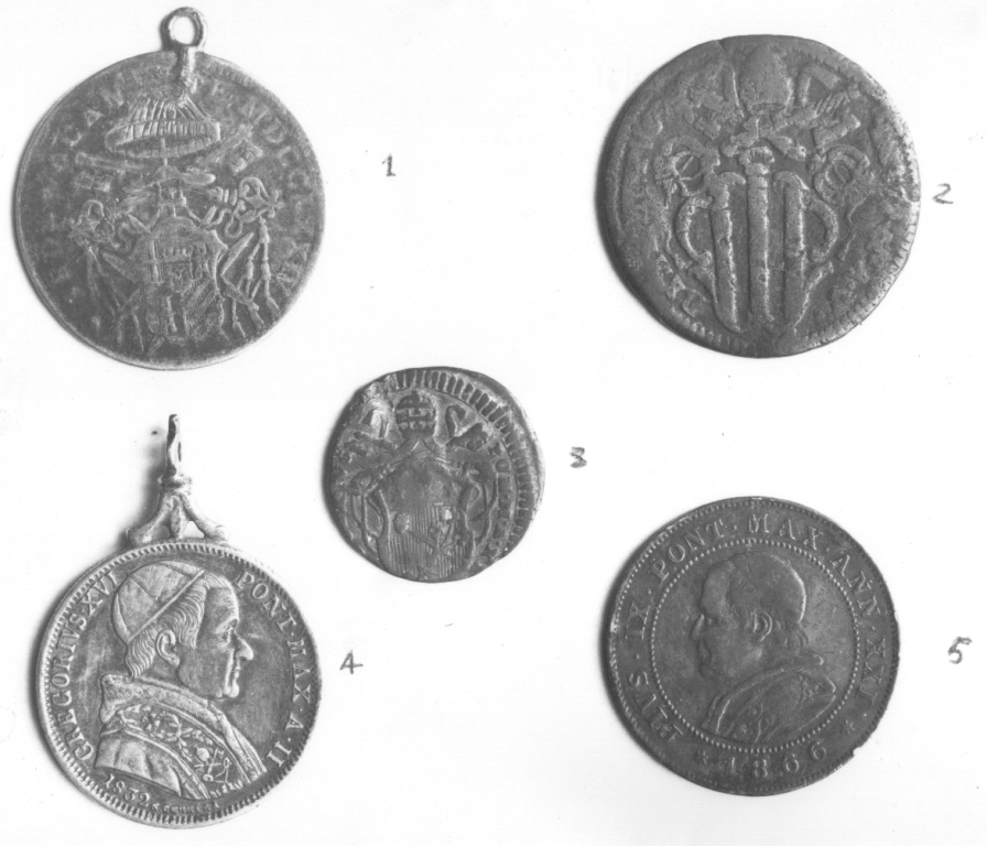 moneta - baiocco - ambito romano (sec. XVIII)