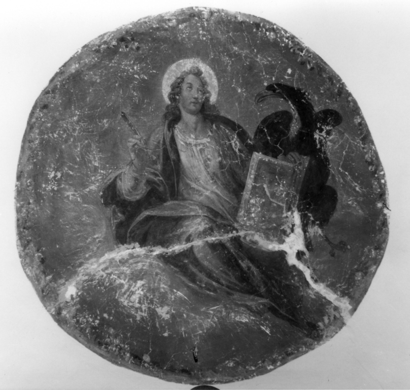 Dio Padre in gloria e quattro evangelisti (dipinto, ciclo) - ambito senese (seconda metà sec. XVII)