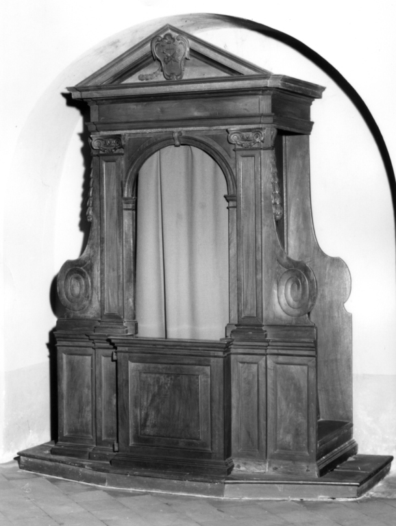 confessionale, coppia - ambito laziale (fine/inizio secc. XVIII/ XIX)
