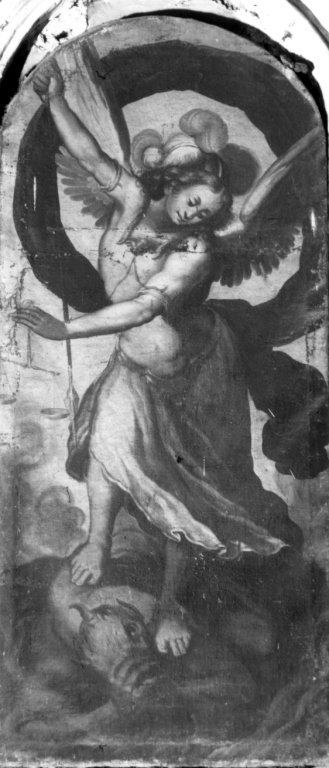 San Michele Arcangelo (dipinto) di Nasini Francesco da Castel del Piano (bottega) (seconda metà sec. XVII)