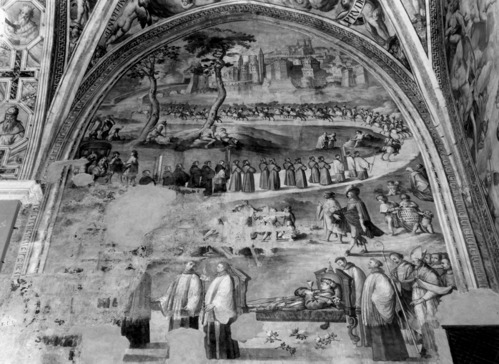 episodi della vita di San'Antonio da Padova (decorazione pittorica, ciclo) di Nasini Francesco da Castel del Piano (sec. XVII)