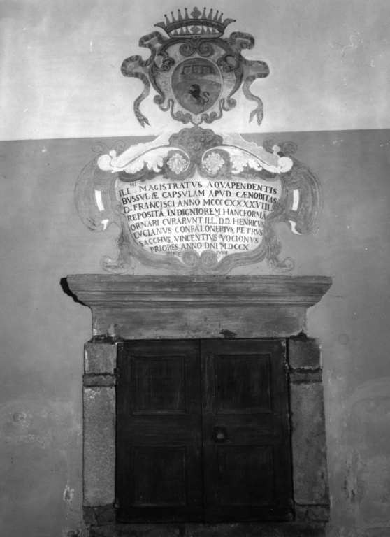 lapide documentaria - ambito laziale (sec. XVIII)