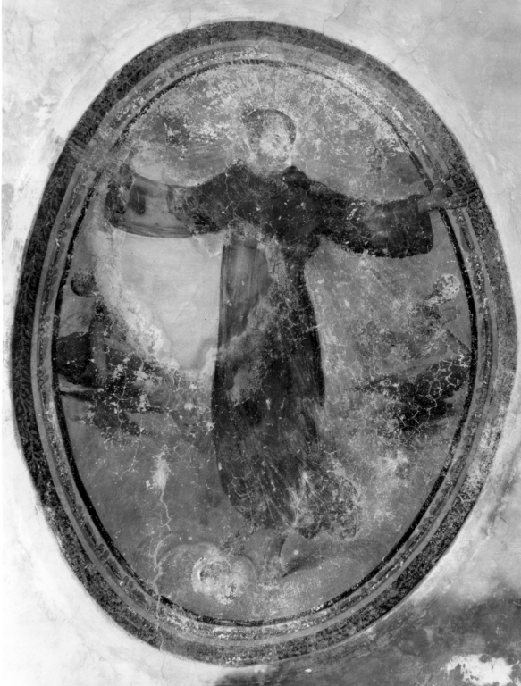San Francesco d'Assisi in gloria (dipinto) - ambito laziale (sec. XVII)