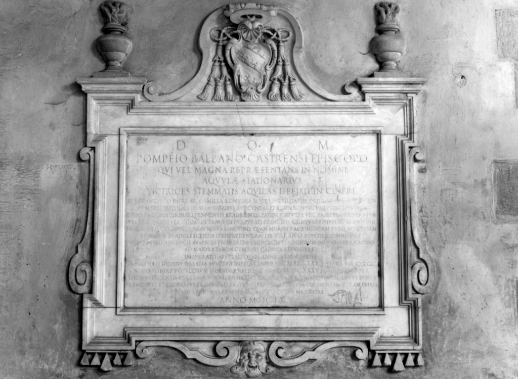 lapide tombale - ambito laziale (sec. XVII)