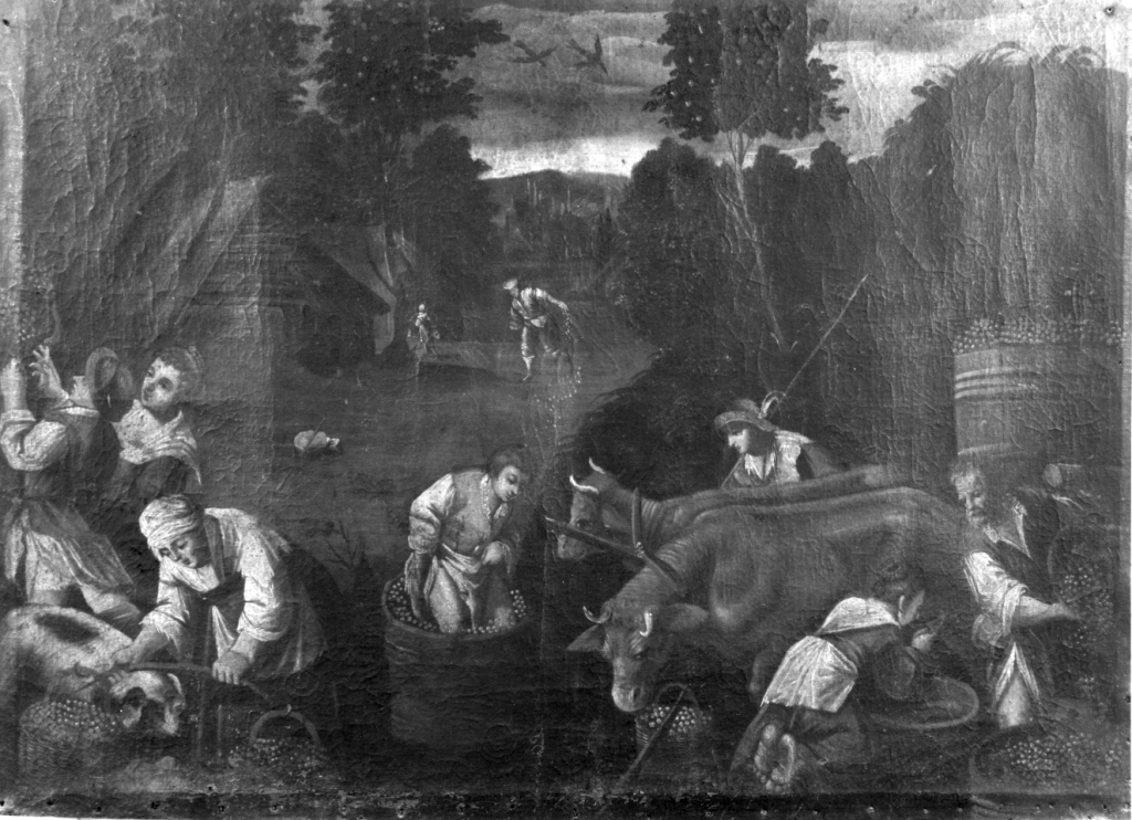 allegoria dell'autunno (dipinto, serie) - ambito laziale (sec. XVII)