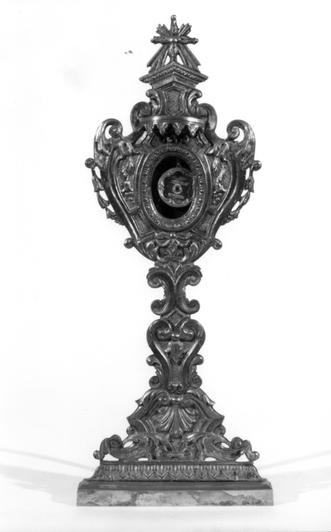 reliquiario - a ostensorio - ambito romano (fine sec. XVIII)