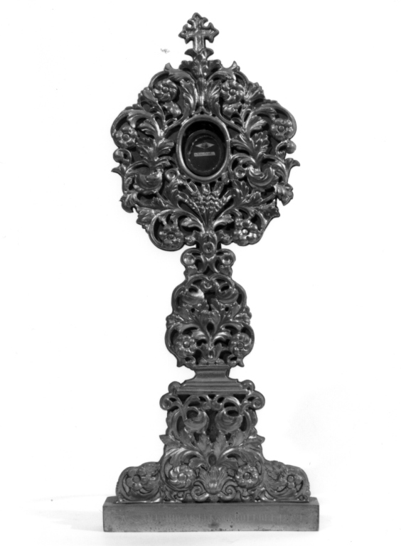 reliquiario - a ostensorio - ambito viterbese (sec. XIX)