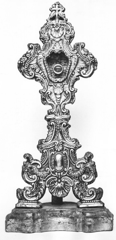 reliquiario - a ostensorio - ambito laziale (sec. XVIII)
