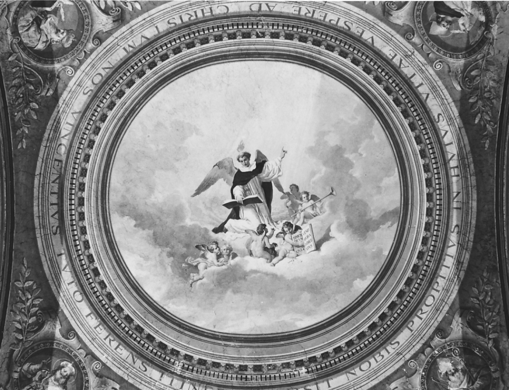 Gloria di San Vincenzo Ferrer (dipinto, ciclo) di Fontana Luigi (sec. XIX)