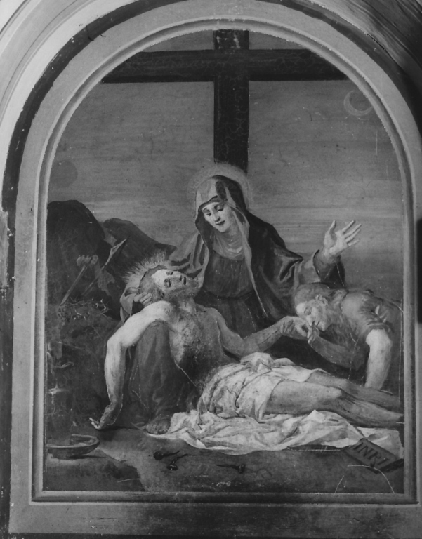 Pietà (dipinto, ciclo) di Fontana Luigi (e aiuti) (sec. XIX)